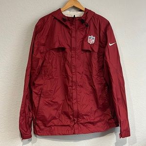 Size Large, red football jacket NFL Nike storm fit jacket